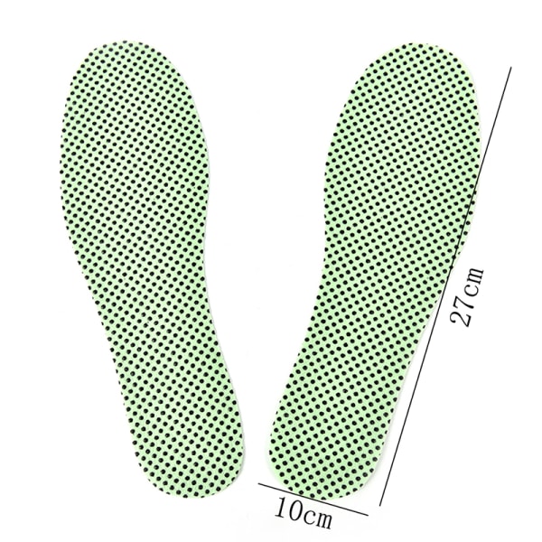 1Par Green Warm Tourmaline Självuppvärmda skor Innersulor Insert Fo