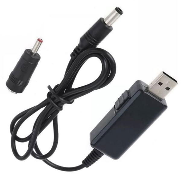 USB Till DC Boost Converter Kabel 5V till 9V 12V Justerbar spänning