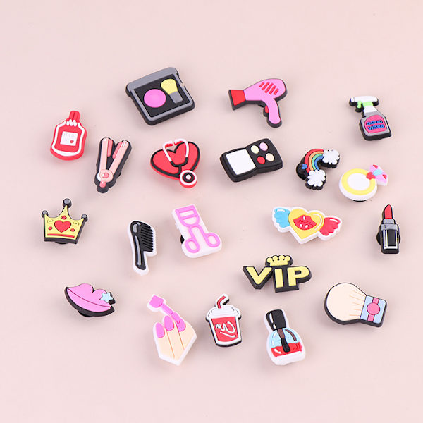 10 st Skoberlocker Cartoon Makeup Tool Skospänne Dekorationer F