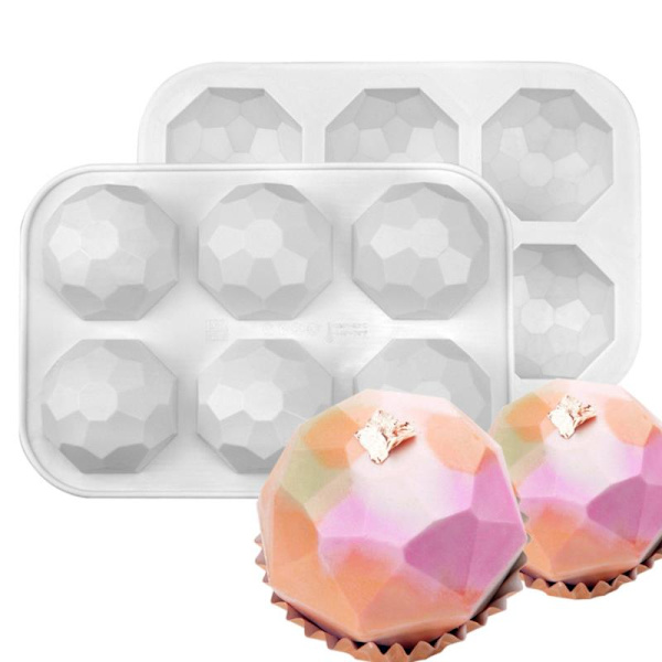 3D Gemstone Design Choklad Form DIY Diamond Mousse M