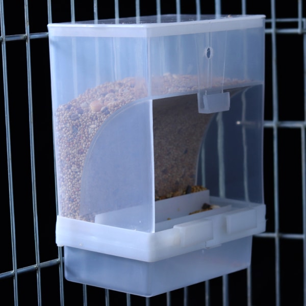 Avtagbar matare Pet Fågel Container Papegoja Hängande Automatisk Fe B