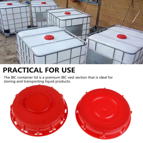 Röd IBC-lock Vattenvätskeförvaring IBC-tankpassande cover A