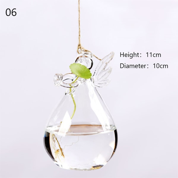 Home ers Klart glas Blomma hängande vas Ball Terrarium Contai 06