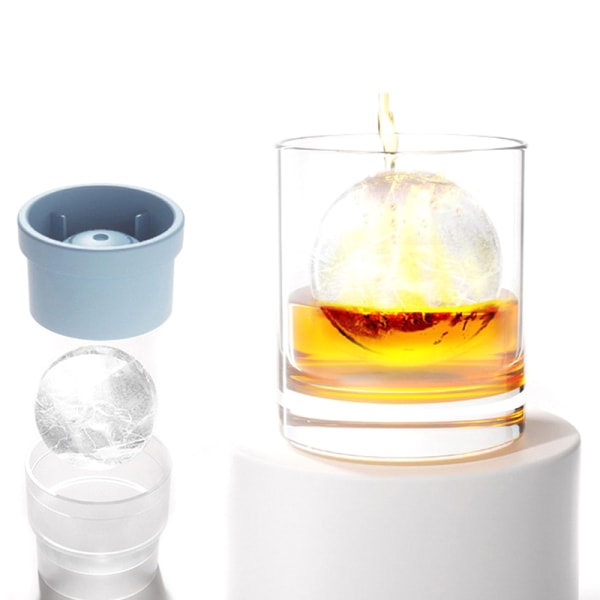 Sphere Ice Cube Form Långsamt smältande DIY Ice Ball Rund Jelly Maki Blue