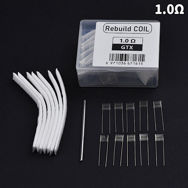 DIY Tool Rebuild Kit Mesh Coil Resistance Wire Tillbehör för GT 1.0Ω