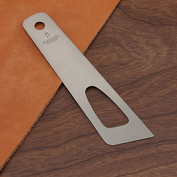 Rostfritt stål Leathercraft Gumming Lim Tool DIY sömnad Läder Silver