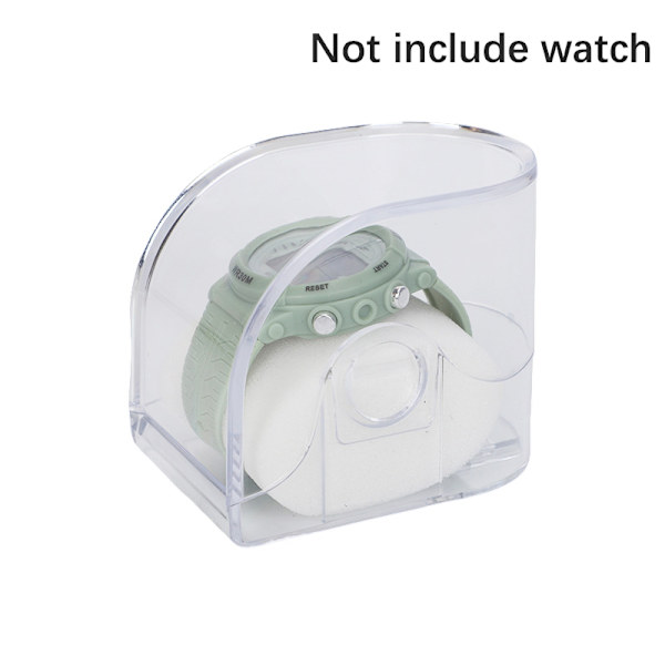 1 st rektangulär genomskinlig låda Watch Display Förvaring H