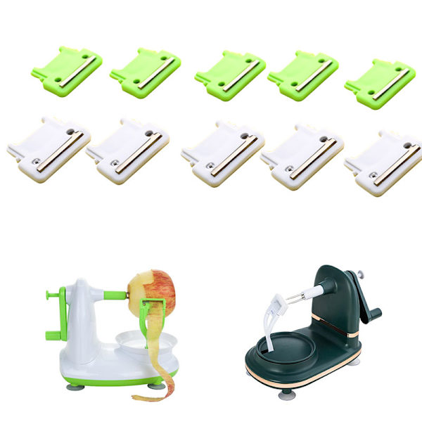 5 st Handmanövrerade äppelblad Byt ut Kit ter Slicer Fruit White