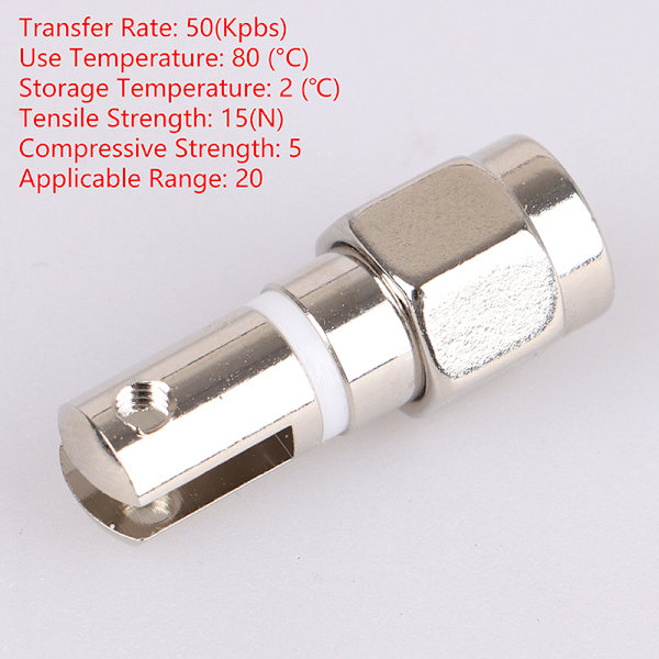 1st SMA Hane Plug RF Coax Connector Skruv Swivel For Telescopic