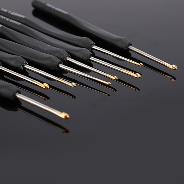 8 st/ set Black Knitting s Virknålar för stickad DIY Craft Loom