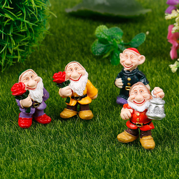 Fairy Garden Miniatures Dwarf Micro Mini Figurines Garden Dec Set