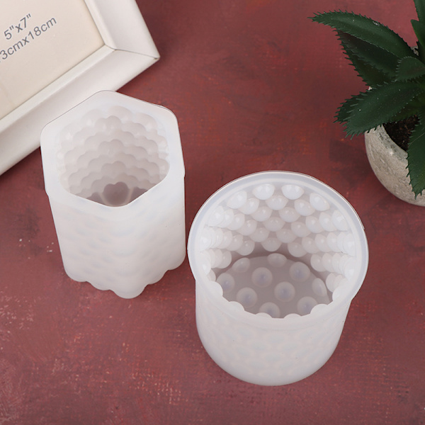 Silikon Handgjorda lerverktyg Cylinderljusform form B