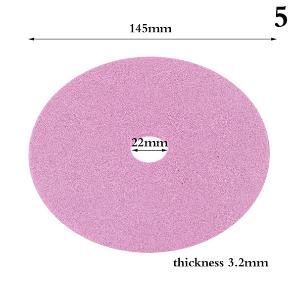 Elektrisk motorsågsslip Diamantslipskiva och polering 5(145X22.2X3.2mm)