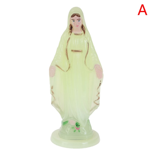 Katolsk Maria staty Madonna Handgjord Jungfru Maria staty Jesus A