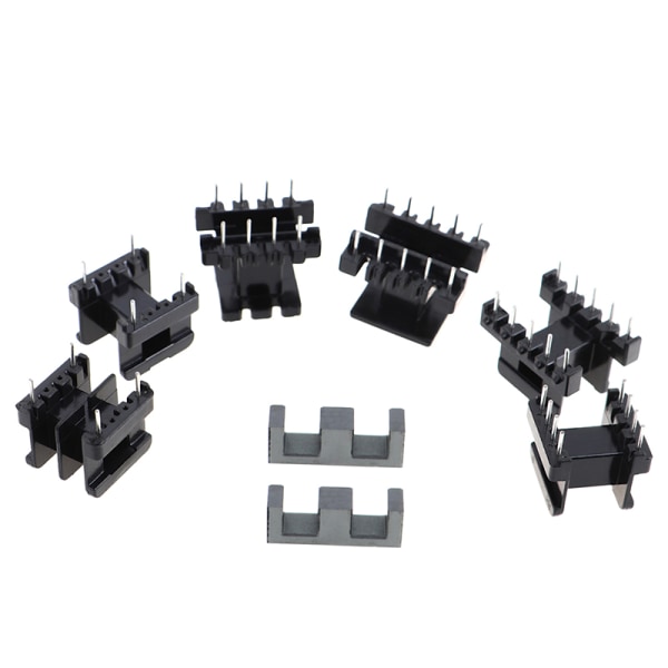 5 set EE25 4Pin 8P 10P Transformator Bobbin PC40 Ferrit Core Ver Horizontal 8Pin(4+4)
