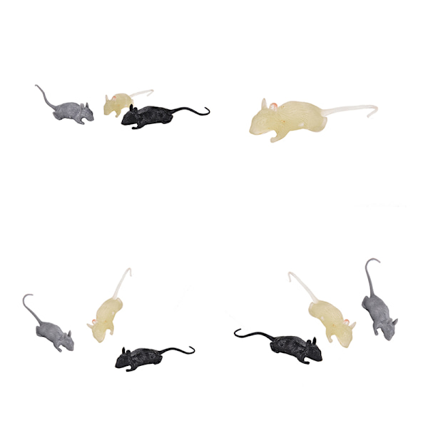 2st Joke Toy Mock Plastic Mouse Prank Trick black