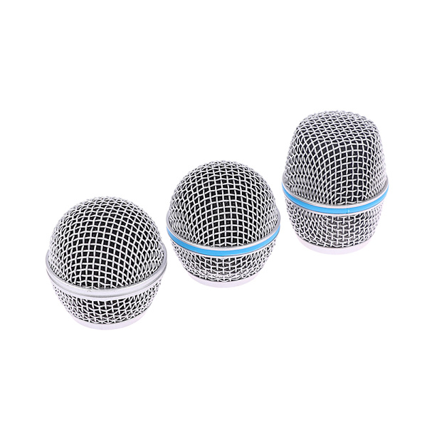 Mikrofonersättningshuvud Stål SM58 Mesh Handhållen mikrofon C