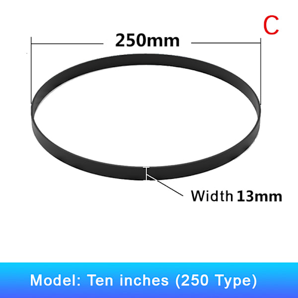 Bandsåg däck reservdelar för 8/9/10/12/14 tum bandsåg Scroll 250mm width 13mm
