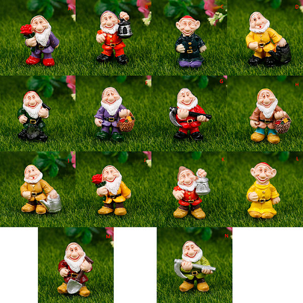 Fairy Garden Miniatures Dwarf Micro Mini Figurines Garden Dec H