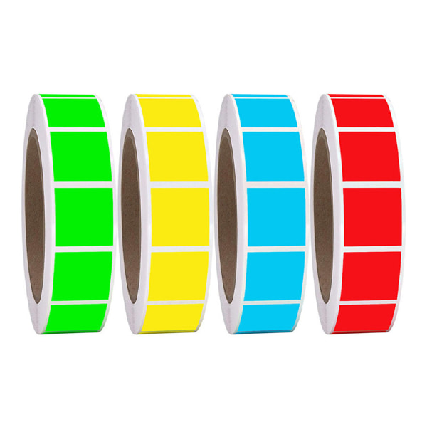 500st färgkodningsetiketter klistermärken Chroma etiketter klistermärken Själv Multicolor
