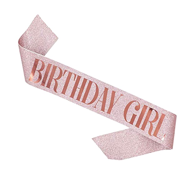 Födelsedag Queen/Girl Satin Sash 21 Födelsedag Sash Party Supplies B