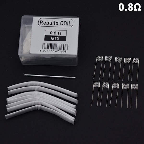 DIY Tool Rebuild Kit Mesh Coil Resistance Wire Tillbehör för GT 0.8Ω