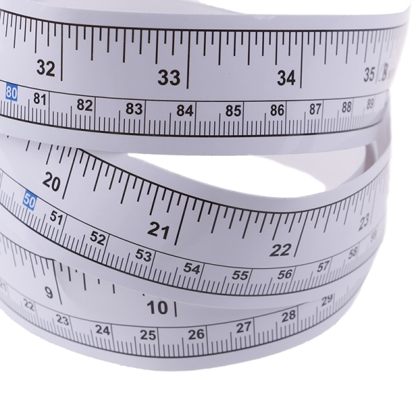 90/151 cm Självhäftande metriskt måttband Vinyllinjal för Sewi A