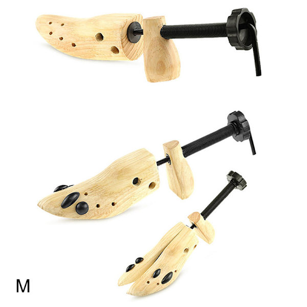 1st 2Way Wooden Shoe Tree Herr- och Damskor Expander djustab M