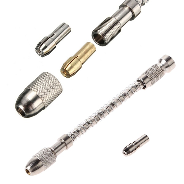 21st Mini Micro Twist Drill 0,3-1,6mm HSS Bit Set Hand Spiral Silver