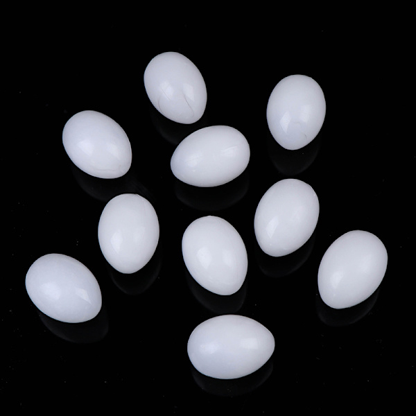 10 st Vit massiv plast solid duvaägg Dummyägg Hatchin