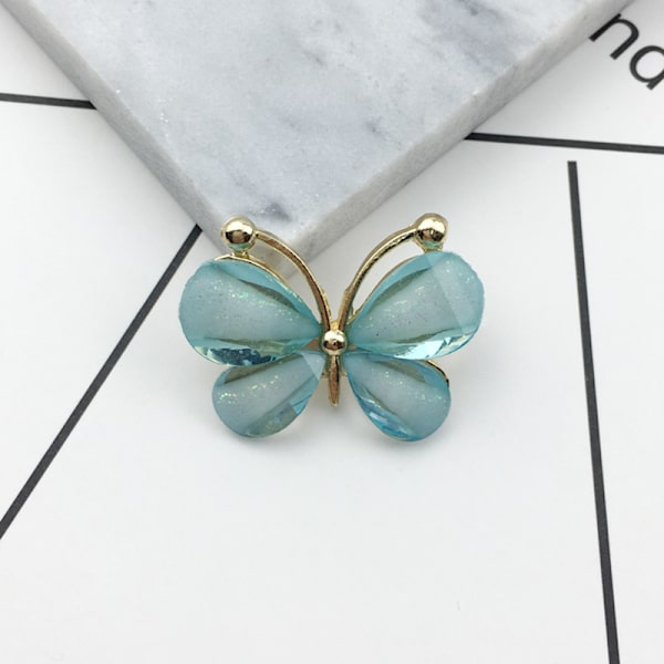 10st/ set harts Hantverk Butterfly flatback Scrapbooking för fon Light blue