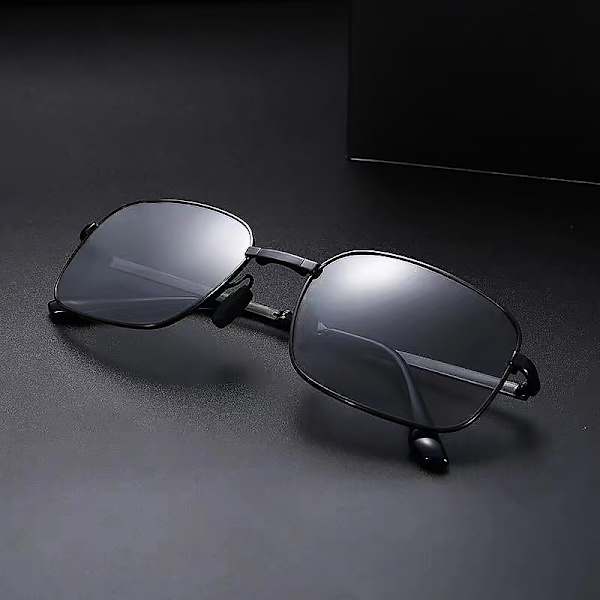 Alloy Fold Photochromic Solglasögon Polarized Men Folding Sun Gl A