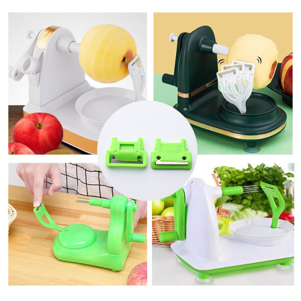 5 st Handmanövrerade äppelblad Byt ut Kit ter Slicer Fruit White