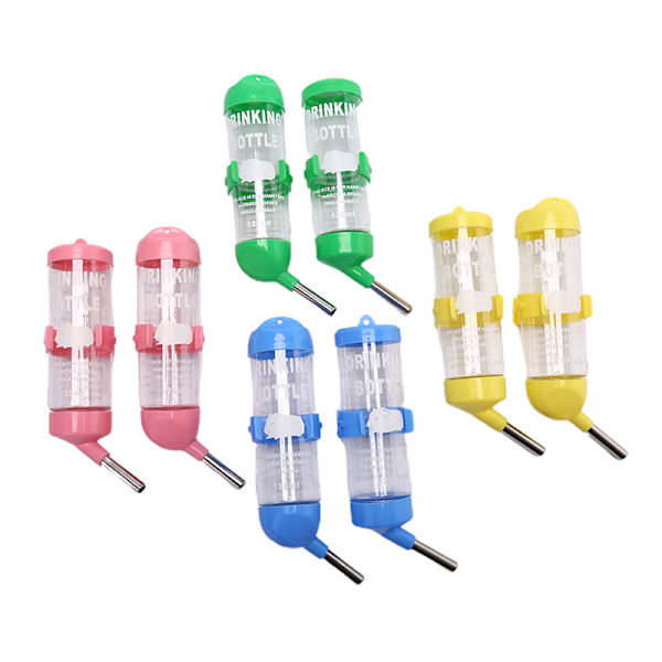 125ml Plast Hamster Drinker Vattenflaska Dispenser Hängande Pe random color