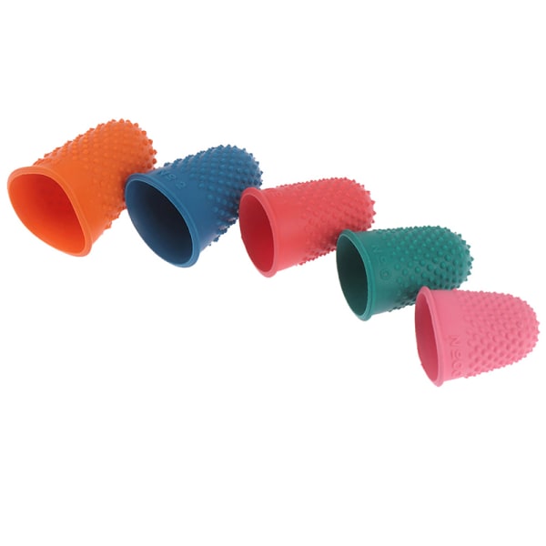 5st Räknekon Gummi Fingerborgsskydd Sy Quilter Fing Red