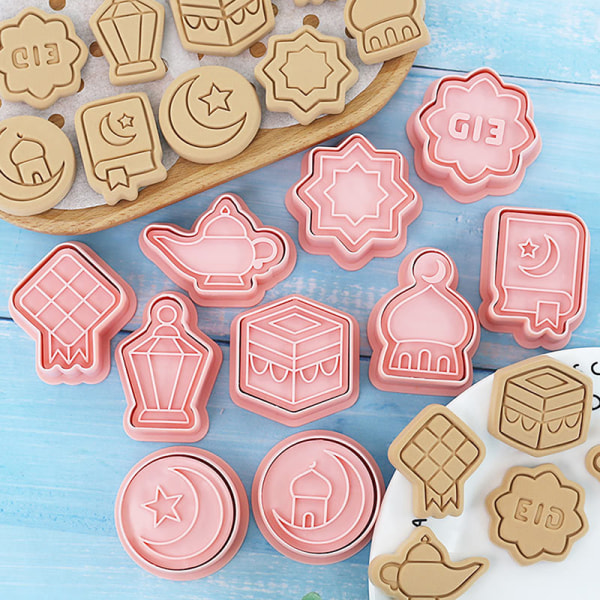 10st Form Cookie ters Stämpel Press Fondant Sugar Craft