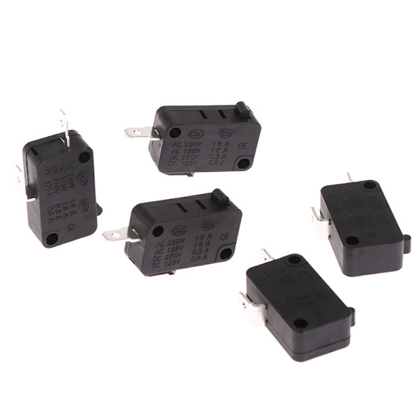 5 STK KW1-103 stor mikrobrytare 2 stift Normalt stängd knapp S 5PCS