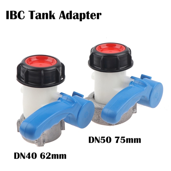 IBC Tank 1000L DN50 75 Mm Liter 62 Mm För att exportera hane 2 Inch Butte DN50 75mm