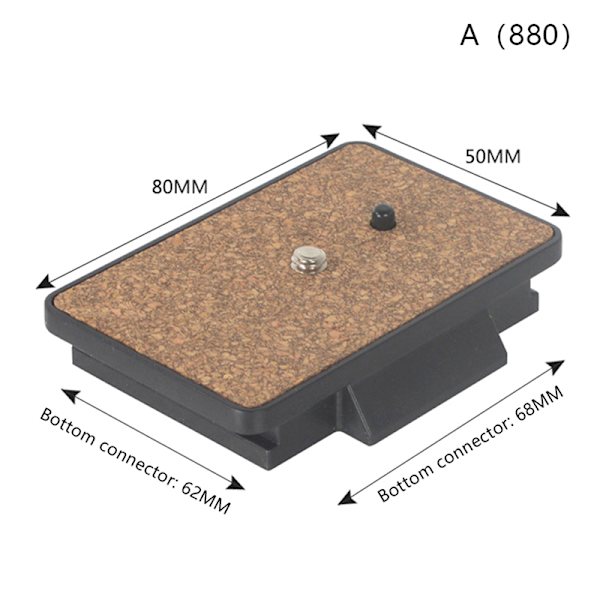 Kameraplatta Snabbkopplingsplatta Universal stativplatta Monopod A