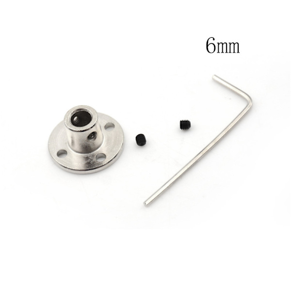 3/4/5/6/7/8/10 mm stel flänskoppling Motorstyraxelkoppling 6mm