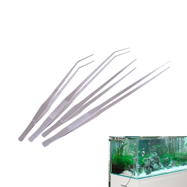 38/48 cm Aquarium Live Tank Curve Long Tongs Rostfritt stål Tw 0 NO3