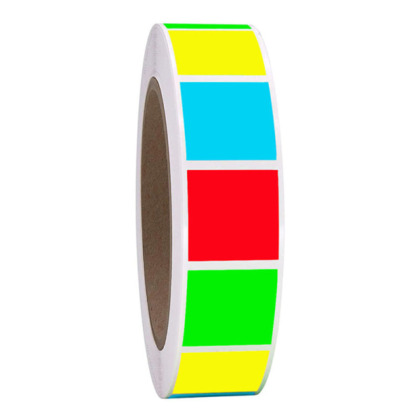 500st färgkodningsetiketter klistermärken Chroma etiketter klistermärken Själv Multicolor