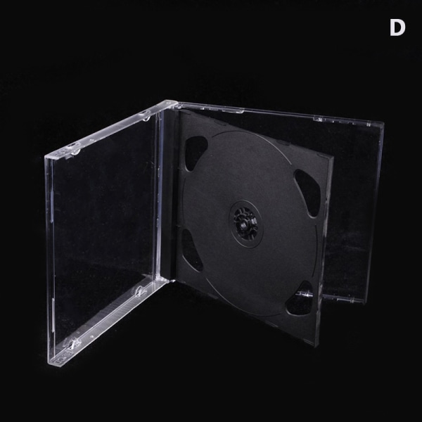 Bärbar DVD- case i plast Bärbar CD Transparent förvaringsbox C D