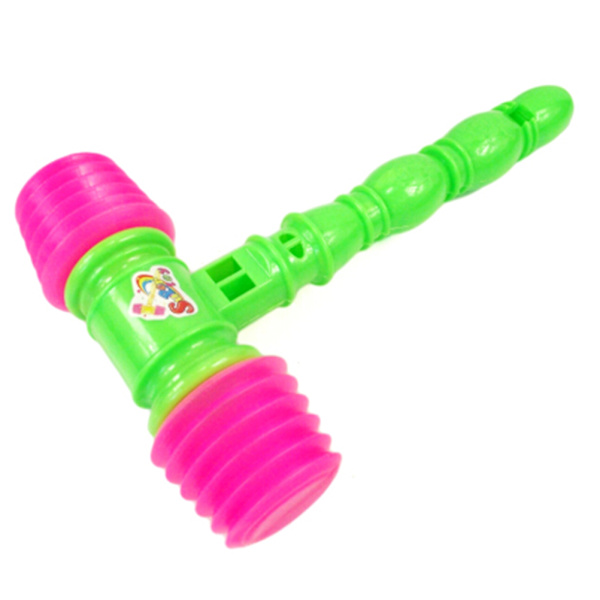 25 cm Plast Whistle Training Toddler Baby Barn Handtag Hammer N