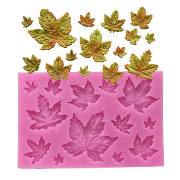Rose Leaf Silikon form blad Fondant DIY tårt dekoration Tool A