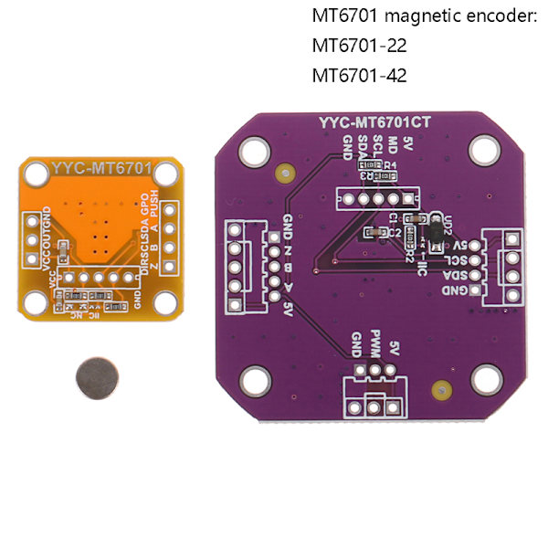 Magnetisk kodare MT6701 Magnetisk induktionsvinkelmätning Se A