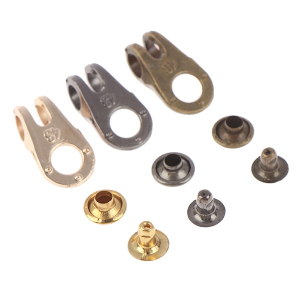 10 set Alloy Boot Spetskrokar Spetsbeslag med nitar Camp Hi