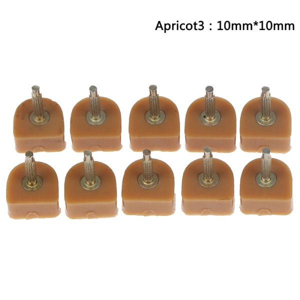 10 st Högklackade skoreparationsspetsar Kranar Pins Dowel Lifts Replacem Apricot 9mm*9mm