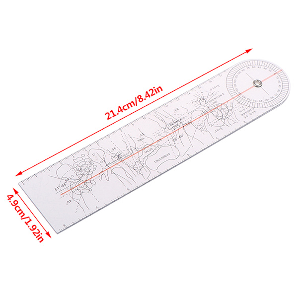 Multi-linjal Goniometer Vinkellinjal Ortopedi verktygsinstrument 1pc