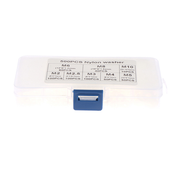 500 st/kartong M2 M2.5 M3 M4 M5 M6 M8 M10 bricka Platt distanstätningar